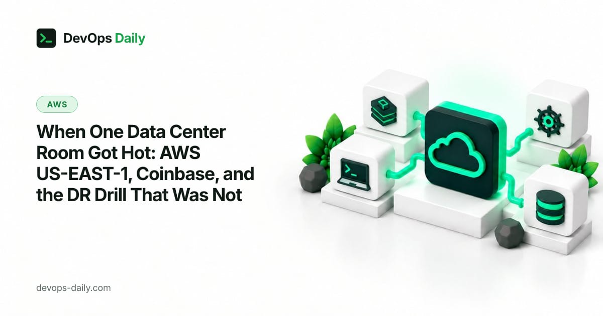 When One Data Center Room Got Hot: AWS US-EAST-1, Coinbase, and the DR Drill That Was Not