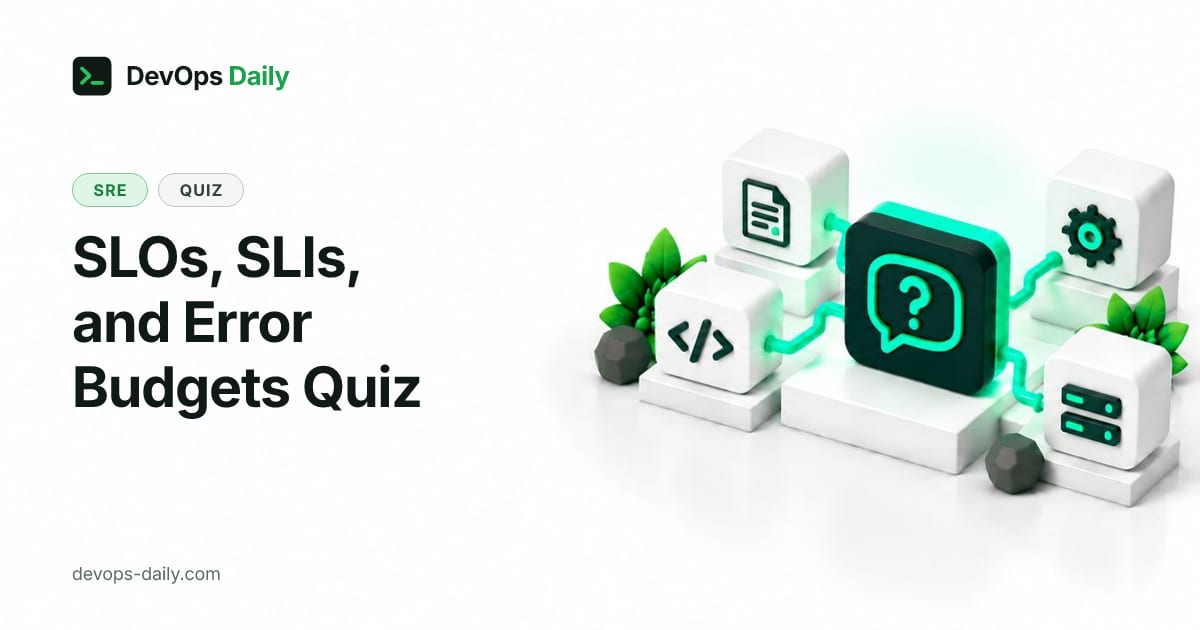 SLOs, SLIs, and Error Budgets Quiz